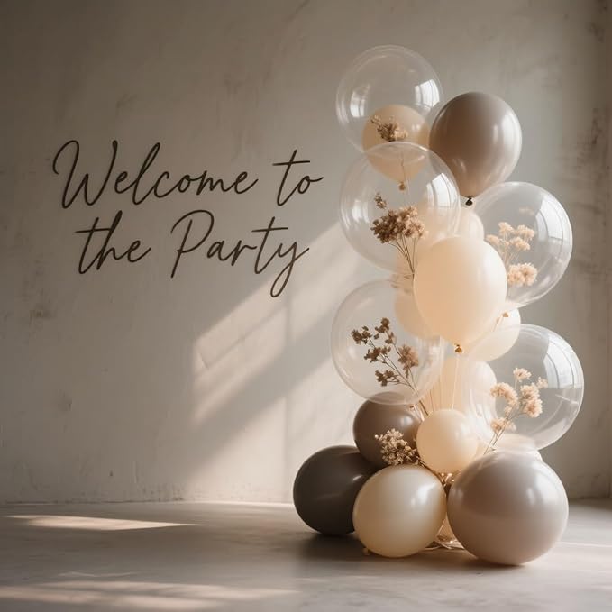 Clear Balloons 100 Pack, 12 Inch Latex Helium Transparent Balloons Garland for Elegant Birthday Wedding Baby Shower Graduation Arch Party Decorations