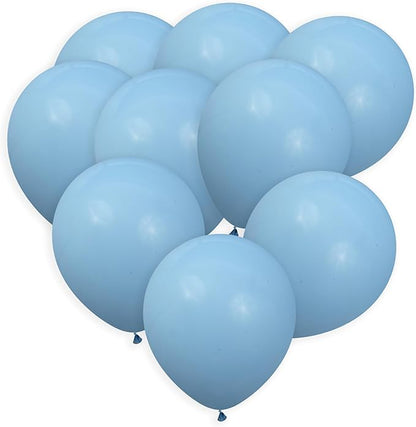 Light Blue Balloons 50 Pack, 12 Inch Latex Baby Blue Balloons, Balloon Pack For Birthdays, Weddings, Baby Showers, Holidays