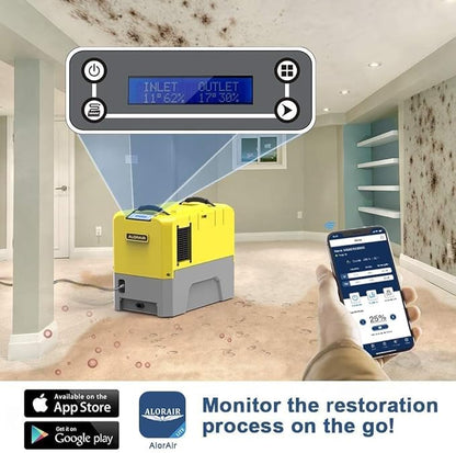 ALORAIR 180PPD LGR Commerical Dehumidifier with Pump, Wi-Fi APP Controls Industrial Dehu, Capacity up to 85 PPD at AHAM, 5 Years Limited Warranty, cETL Listed, for Large Space