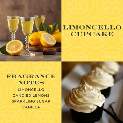 HomeWorx by SLATKIN + CO. Candle- Limoncello Cupcake, 8 oz. Premium Scented Candle - 25-35 Hours Burn Time