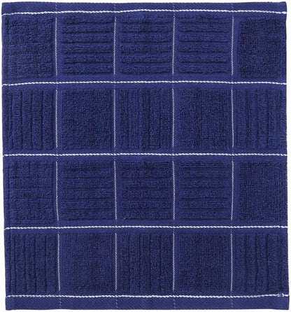 Glynniss Kitchen Dish Cloths for Washing Dishes, Cotton Dish Rags for Drying Cleaning, Pack of 8 Dishcloths (Grey, 12x12 inches)
