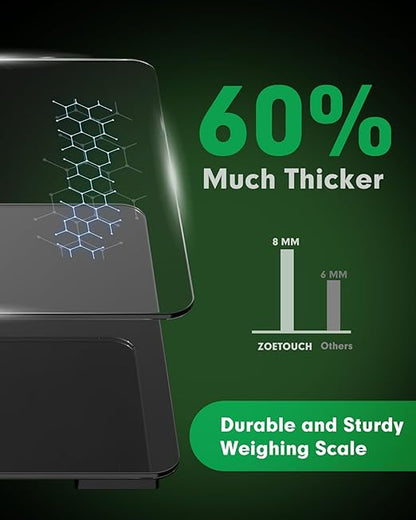 560lbs Scale for Body Weight with Ultra Wide Platform 12.2 x 12.9 inch and Large Backlit LCD Display Accurate Digital Bathroom Weighing Scales with High Capacity Over 500 lbs for Heavy People