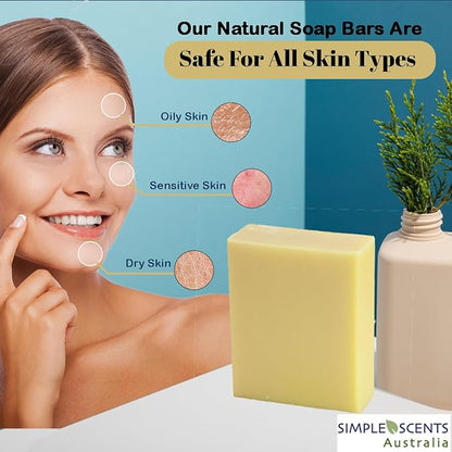 Honeysuckle Scented Natural Soap Bars (12 Bars), 3.5oz Moisturizing French Triple Milled Soap Bars Enriched with Shea Butter - Pure Plant Oil Bath & Body Bars