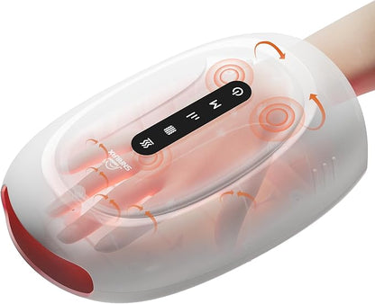 Snailax Cordless Hand Massager with Heat & Compression, Vibration and Rolling, 3 Modes & Intensities Heated Finger Wrist Massage for Arthritis and Carpal Tunnel, Hand Warmer Gifts for Women, Her