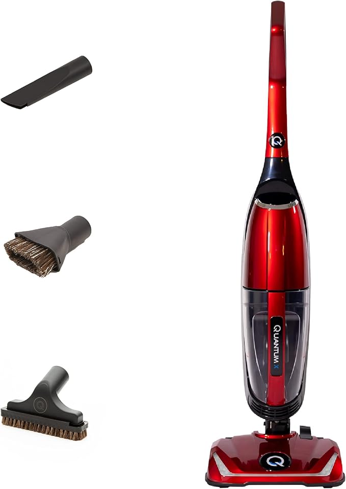 Quantum X Upright Water Filter Vacuum for Home — Superior Bagless Vac Cleaner with Water & MicroSilver Filtration to Clean Wet & Dry Messes. Pet, Dog Hair, Toddler Spills on Carpet & Hardwood Floor