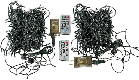 OZS 2PK 400LED Christmas Voice Control String Lights Cool White