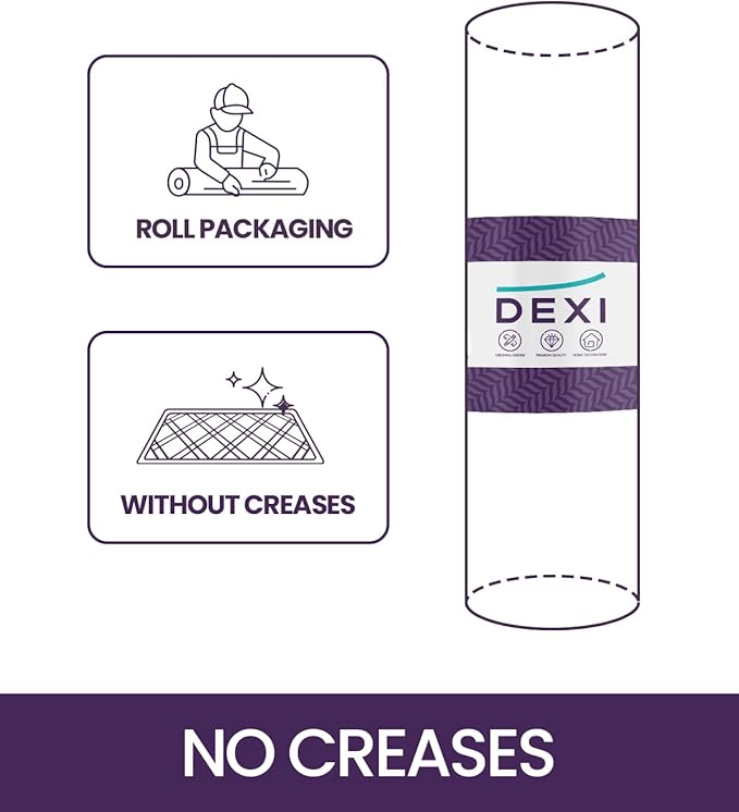 DEXI Hallway Runner Rug 2'4''x12', Non Slip Rubber Backed Runners Carpet, Ultra Thin Entryway Rugs Indoor for Kitchen Hallway Entrance Bedroom, White and Beige