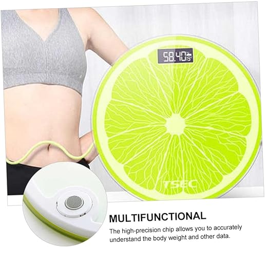 Mikinona Digital Body Weight Scale Capacity Tempered Glass Fitness Management Tool Compact Home Bathroom Scale for Accurate Health Monitoring