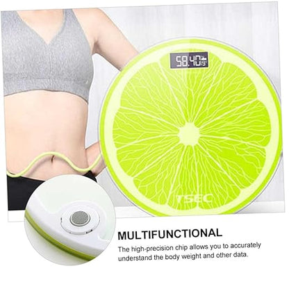Mikinona Digital Body Weight Scale Capacity Tempered Glass Fitness Management Tool Compact Home Bathroom Scale for Accurate Health Monitoring