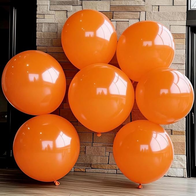 30 Pcs Orange Balloons 36 Inch Orange Latex Large Balloons - Various Party Decorations