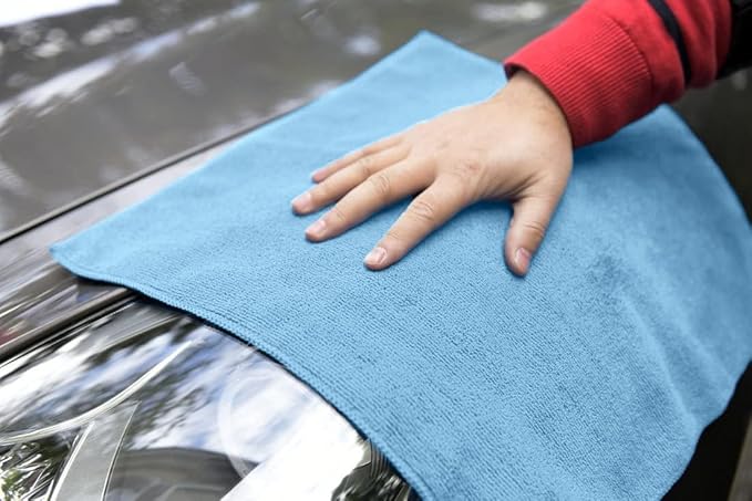 Avalon Towels Microfiber Cleaning Cloths Value Pack of 36 Size 16" x 16", Highly Absorbent, Lint Free, Reusable and Washable, Multicolor