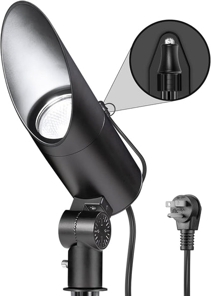 SUNVIE 20W LED Spot Lights Outdoor Weatherproof 5000K Dusk to Dawn Flag Pole Light 120V Plug in Landscape Spotlight with Photocell Sensor Ultra Bright Bullet Flag Light for Yard Garden Tree Statue