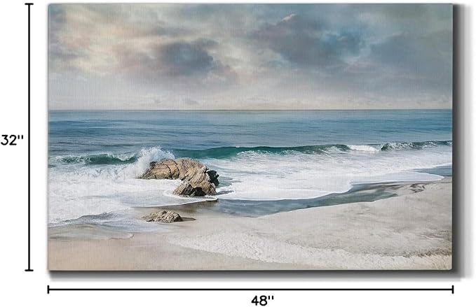 Wexford Home Decor Landscape Canvas Wall Art Abstract Floral Painting Modern Pictures Artwork Decoration for Living Room Kitchen Bathroom Office, Ready to Hang, 32x48