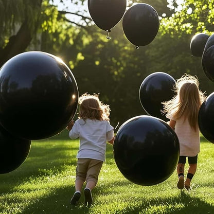 50 Pack Black Balloons 24 Inch Black Latex Party Balloon for Wedding, Birthday, Baby Shower and More