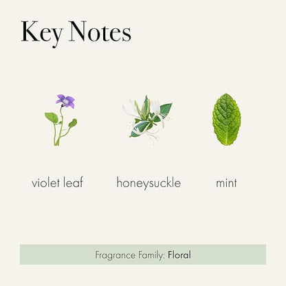 LAFCO New York Classic Reed Diffuser, Wild Honeysuckle - 6 oz - Up to 3 Months Fragrance Life - Reusable Glass Vessel - Natural Wood Reeds - Made in The USA