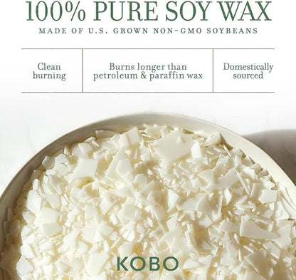 KOBO Red Poppy Scented Candle with Plantable Box (9 oz) | Plant The Box Collection, 100% Pure Soy Wax Candles | Hand-Poured in USA | Long Lasting 60 Hour Burning Candles | Scented Candles for Home