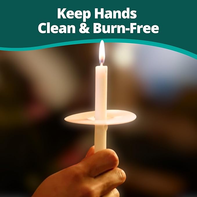 Concordia Supply Paper Disc Candle Drip Protectors - 3” Protector Covers for Taper, Vigil & Prayer Candles - Ideal Candlestick Holders for Candlelight Services & Memorial Candle (Box of 250)