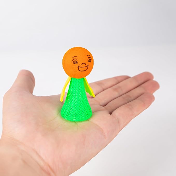 48Pcs Jumping Spring Rockets Launchers Fidget Emoticon Popper Toys for Kids Party Favors,Valentine Day Birthday Return Gifts,Goodie Bags Pinata Stuffers,Classroom Treasure Box Prizes Bulk