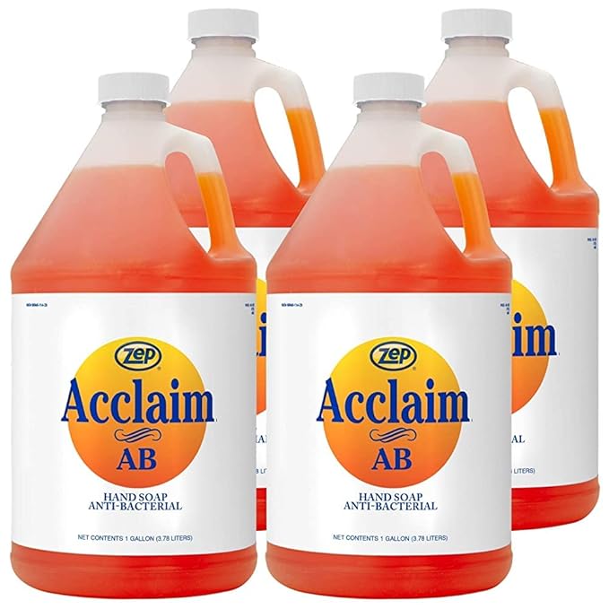 Zep Acclaim Industrial Antibacterial Hand Soap - 1 Gallon (Case of 4) 314925 - For Business and Home Use