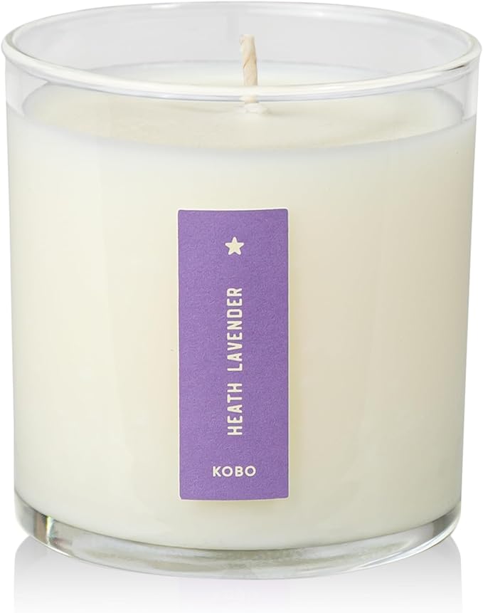 KOBO Heath Lavender Candle with Plantable Box (9 oz) | Plant The Box Collection, 100% Pure Soy Wax Candles | Hand-Poured in USA | Long Lasting 60 Hour Burning Candles | Scented Candles for Home