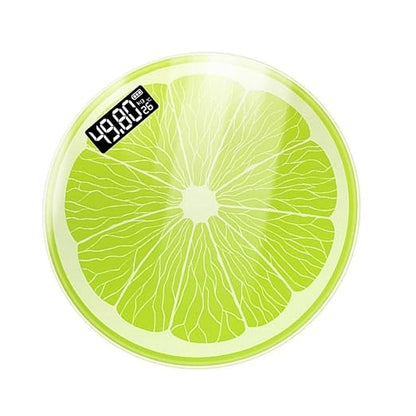 Electronic Body Weight Scale with Creative Lemon Design Large LED Display Compact Bathroom Scale for Accurate Adult Weighing