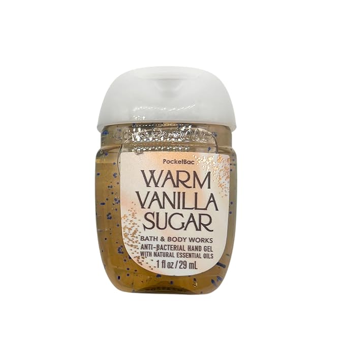 Bath & Body Works Hanukkah Blingy Menorah Themed Pocketbac Holder with Warm Vanilla Sugar Hand Gel 2-piece bundle
