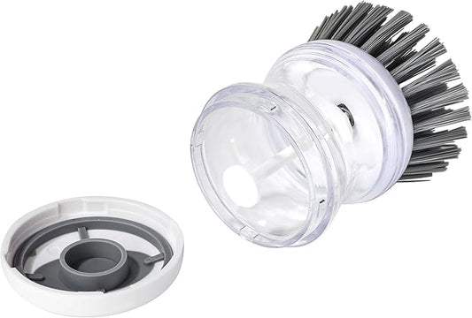 2 Pcs Dish Brushes, Kitchen Scrub Brush,Cleaning Brush, for Dish Scrubber Brush with Soap Dispenser(Gray) Dish Pot Pan Sink Cleaning (2, Gray)