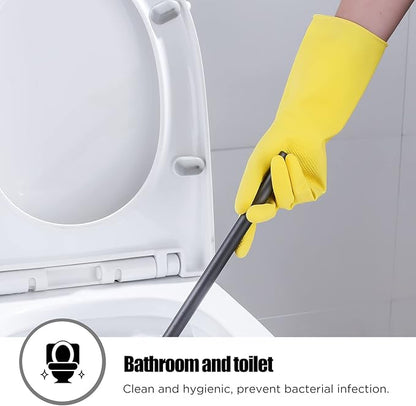 Rubber cleaning gloves 3 or 6 Pairs for Household,Reuseable dishwashing gloves for Kitchen.