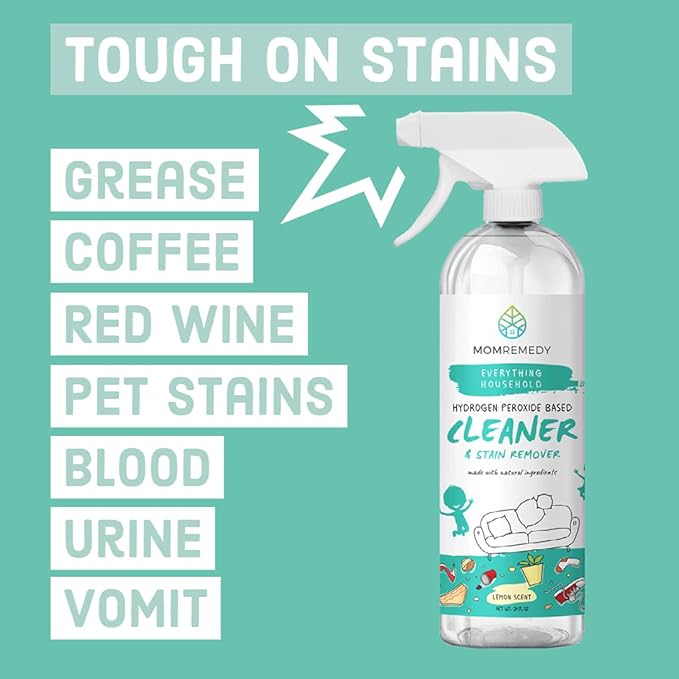 Hydrogen Peroxide All Purpose Cleaning Spray | Multipurpose Home Cleaner | Fabric and Laundry Stain Remover | All Surface Kitchen and Bathroom | Non Toxic
