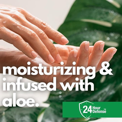 24 Hour Defense Foaming Hand Sanitizer | Kills 99.99% Of Germs | Stays Effective Throughout Hand Washings For 24 Hours Of Lasting Protection | Rich, Moisturizing Foam | Fragrance Free (4 Pack)