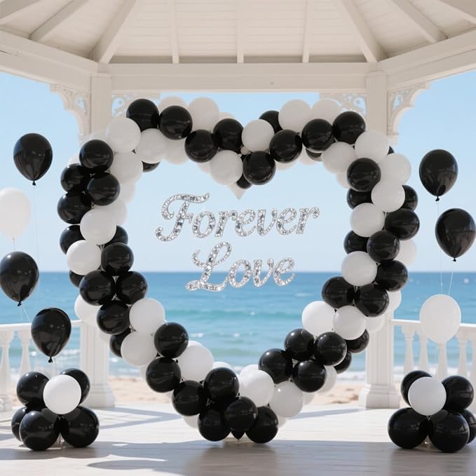 Black Balloons 100 Pack,12 Inch Matte Black Latex Helium-Ready Garland for Birthdays Weddings Baby Showers Graduations Elegant Arch Decorations