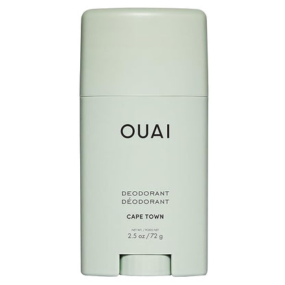 OUAI Aluminum Free Deodorant - Women's Deodorant with 24-Hour Odor Control & Invisible Application - Enriched with Notes of Wet Grass, Ginger, Basil & Green Fig - Cape Town (2.5 oz)