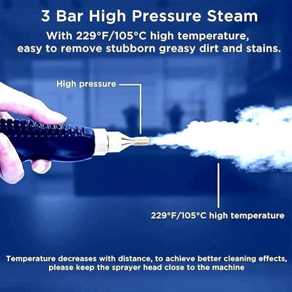 Saker Handheld Steam Cleaner, 2500W Multi-Surface Steamer with 6 Adjustable Steam Settings, Large 36oz Tank, and Attachments for Floors, Windows and More (White-Dual Control (Upgraded Touch Control))