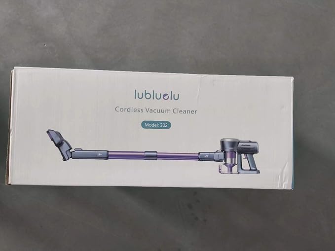 Lubluelu Cordless Vacuum Cleaner, Stick Vacuum Cordless Rechargeable with Lightweight 235W Brushless Motor, Self-Standing and Handheld Design for Carpet, Hard Floor and Pet Hair (Purple)