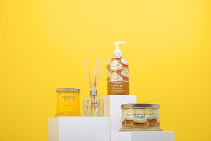 HomeWorx by SLATKIN + CO. Candle- Limoncello Cupcake, 14 oz. 3-Wick Premium Scented Candle - 20-40 Hours Burn Time