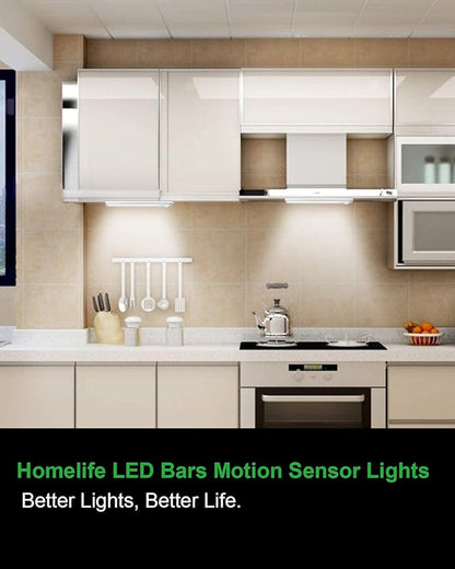 Under Cabinet Lighting, 80 LED Motion Sensor Light Indoor, Rechargeable Closet Light, 3 Color Temps Under Cabinet Lights, Wireless Dimmable Under Counter Lights for Kitchen, Pantry (5 Pack)