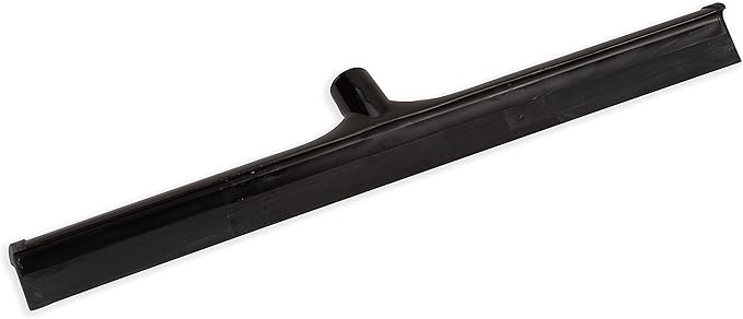 SPARTA 3656803 Plastic Floor Squeegee, Shower Squeegee, Heavy Duty Squeegee With Rubber Blade For Windows, Glass, Shower Doors, Floors, Windshields, 24 Inches, Black, (Pack of 6)