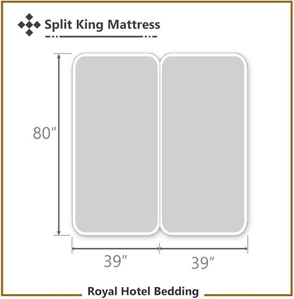 Royal Hotel Bedding ABRIPEDIC Sheets, Viscose from Bamboo, Sheet Set 600 Thread Count, Silky Soft Sheets, Viscose from Bamboo, Sheet Set, Split-King : Adjustable King, Sea