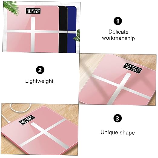 USB Rechargeable Professional Body Weight Scale Toughened Glass Precise Home Smart Weighing Scale for Accurate Daily Weight Management
