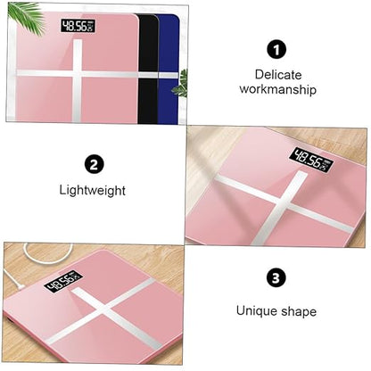 USB Rechargeable Professional Body Weight Scale Toughened Glass Precise Home Smart Weighing Scale for Accurate Daily Weight Management