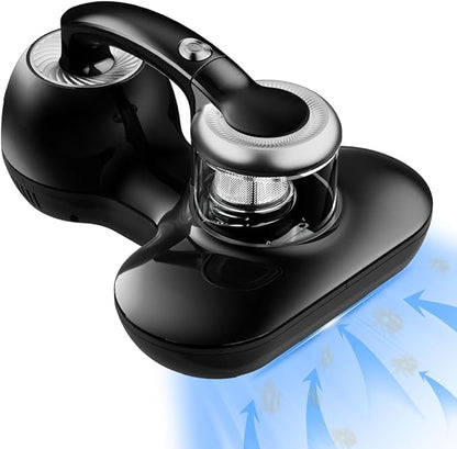 Mattress Vacuum Cleaner, Handheld UV Bed Vacuum Cleaner 16KPa & 12800 Vibrations Per/Min Upgraded Effectively Clean Up Bed, Pillows, Cloth Sofas, Carpets and Ther Fabric Surfaces