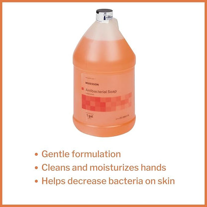 McKesson Antibacterial Liquid Hand Soap, 1 Gallon [Pack of 1] Refill, Clean Scent