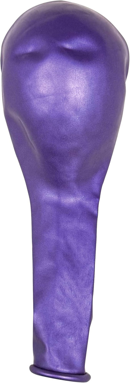 Purple Balloons 50 Pack, 12 Inch Metallic Purple Balloons For Birthdays, Weddings, Baby Showers, Holidays