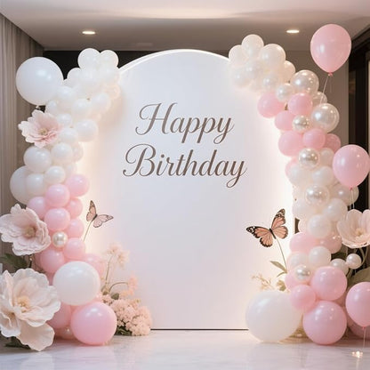 Pearl White Balloons 100 Pack, 12 Inch Latex Helium Pearl White Balloons Garland for Elegant Birthday Wedding Baby Shower Graduation Arch Party Decorations