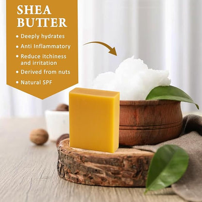 Manuka Honey Scented Natural Soap Bars (12 Bars), 3.5oz Moisturizing French Triple Milled Soap Bars Enriched with Shea Butter - Pure Plant Oil Bath & Body Bars