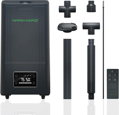 MARS HYDRO Plant Humidifier 15L,with Adjustable Humidity,Timer Function,Ultrasonic Precise and Silent Operation,No-Leak Seal for Grow Tent,Indoor Planting,Greenhouse,Bedroom