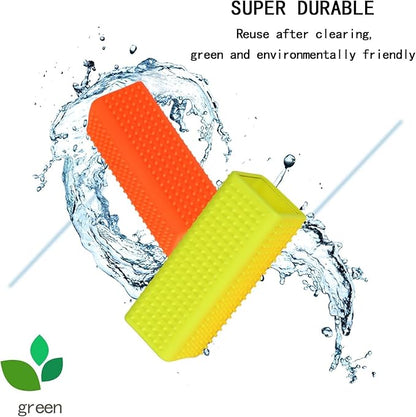 Pet Hair Remover for Furniture and Carpets - Rubber Brush Roller for Sofas and Hollow Cleaner