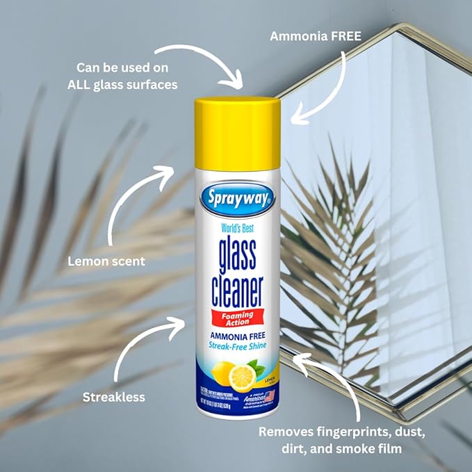 Sprayway Foaming Action All Purpose Cleaner and Disinfectant, Lemon Scent, 19 oz, (SW5014R)