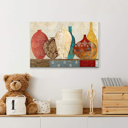 Home Decor Landscape Canvas Wall Art Abstract Floral Painting Modern Pictures Artwork Decoration for Living Room Kitchen Bathroom Office, Ready to Hang