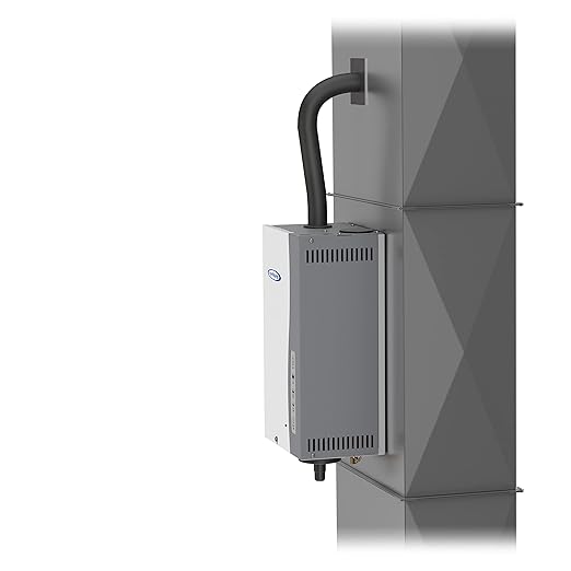 AprilAire 865 Whole-House Steam Humidifier, Manual Steam Humidifier with Wall Mount Fan, Whole-House Humidifier for Homes without HVAC Duct System up to 10,300 Sq. Ft., White
